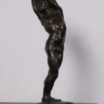 Hans Trudel - Foto von Bronze Figur "Männlicher Akt"